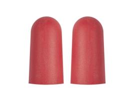 SENSLY Par de Tampões de Ouvido com Estojo de Espuma Conjunto de 2 Vermelho
