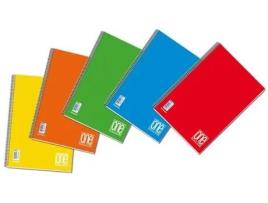 BLASETTI Caderno One Color e Bloco A5 60 Folhas Multicolorido