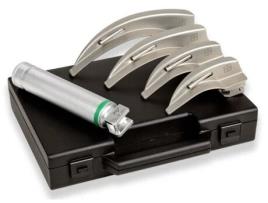 Set Laringoscópio Gima Green F.O. Led 2 5 V Adulto com 4 Lâminas Mc-Intosh 1-2-3-4 Medical Devices Pvt.