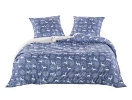 Conjunto de cama de Natal 240 x 220 cm - Azul M'DECO