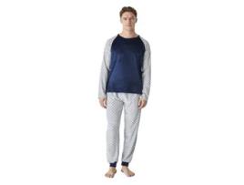 Pijama de Inverno Masculino de Veludo de Manga Comprida Jjbep5301 J AND J BROTHERS