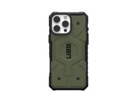 Capa Urban Armor Pathfinder Magsafe para iPhone 16 Pro URBAN ARMOR GEAR Pele Sintética Verde