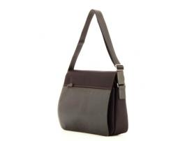 Bolsa Couro/Lona FRANCINEL 653112 Porto Marrom