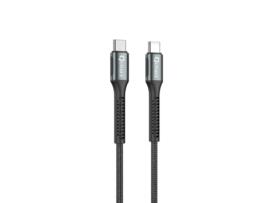 Cabo Qcharx Prague Tipo QCHAX Textura Macia Preto