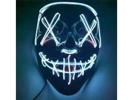 Halloween scarlet glitter máscara costurada boca sorriso rosto cosplay boate bar festa glitter preto v cruz olhos hhz