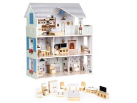 Casa de Bonecas com Móveis Residence Emma ECOTOYS