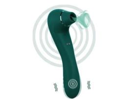 Bastão de Massagem Vibratório com Sucção Masturbador Feminino com Descarga Recarregável FPSP