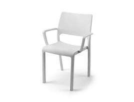 Conjunto 8 Cadeiras ao ar livre HAUSBED Toscana Branco 66x96x59cm Conjunto 8ud