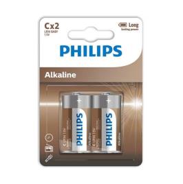 PHILIPS ALKALINE PILA C LR14 BLISTER*2