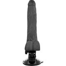 BASECOCK REALISTIC VIBRATOR REMOTE CONTROL PRETO 19 CM