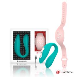 WEARWATCH DUAL PLEASURE WIRELESS TECHNOLOGY WATCHME LIGHT AQUAMARINE / CORAL