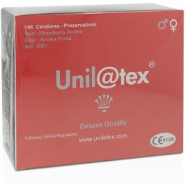 CONSERVANTES DE MORANGO / VERMELHO UNILATEX 144 UNIDADES