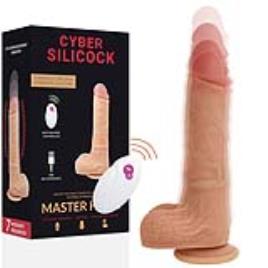 Dildo Realista Cyber Silicock Master Huck C/ Controlo Remoto