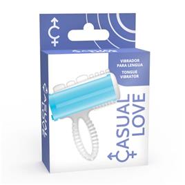Anel P/ Língua Casual C/ Vibração Azul