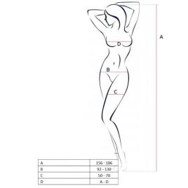 MULHER PAIXÃO BS053 BODYSTOCKING RED ONE SIZE