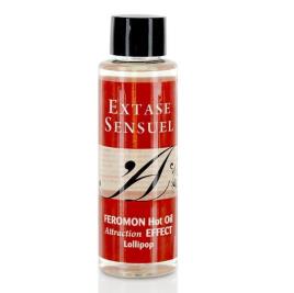 EXTASE SENSUEL FEROMON HOT OIL EFFECT DE ATRAÇÃO LOLLIPOP 100ML