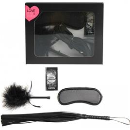 Conjunto Bondage Secret Play 4 Peças Preto