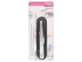 Pinça profissional de remoção de pêlos com ponta de caranguejo de aço inoxidável 9 cm VITRY