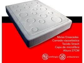Colchão Sacplus DOURO COLCHÕES Microfibra Tecido Branco (200x90)
