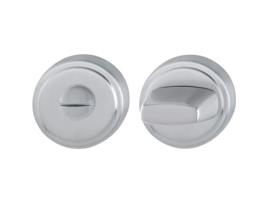 Conjunto Capri em Roseta Sanitária F49-F69 Latão Cromado-Aço Inoxidável Mate 2827132 HOPPE