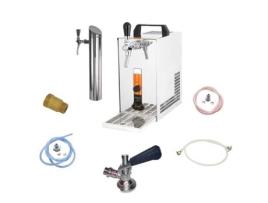 Sob Counters Conjunto completo de máquina de cerveja Pygmy 25/K de 35 litros / H incluindo torre dispensadora Green Line. Barril:Sem ICH-ZAPFE