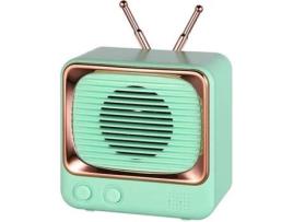 Coluna Bluetooth RITTEREC DW02 (Verde - 3 W - Alcance: até 10 m)