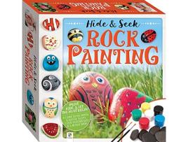 Livro Hide and Seek Rock Painting Kit de Jaclyn Crupi e Hinkler (Inglês)