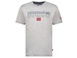 T-Shirt de Homem GEO NORWAY Algodão Cinzento (M)