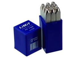 LIMIT 244330809.Conjunto de 9 Punções Numeradas Inox/Metal 10Mm