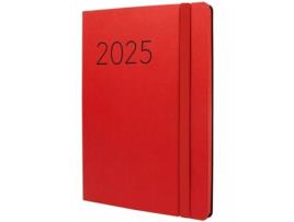 Agenda FINOCAM FLEXI Vermelho A5 14,8 x 21 cm 2025 Lisa