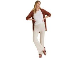 Calças de Mulher YERSE Largo Branco (XL)