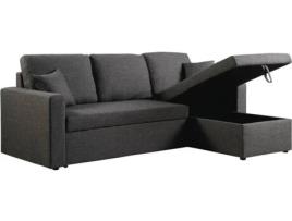 Sofá HABITAT ET JARDIN Alain  (221 x 145 x 85 cm - Cinzento - Linho - Lugares: 3)