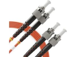 Cabo de Fibra Ótica BEYONDTECH St a St Om2 Multimodo Duplex 85 Metros 1 Unidade Cordão Duplo Fibra Óptica Upc/Upc 50/125 Lszh