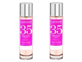 Conjunto de 2 Perfumes Femininos Nº35 150Ml CARAVAN