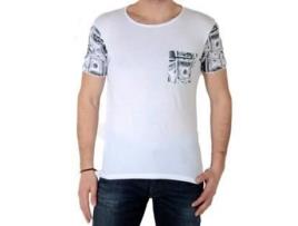 T-Shirt de Homem JAPAN RAGS Dols Algodão Branco (XS)
