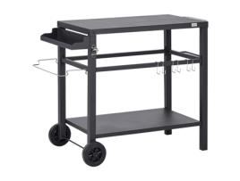 Carrinho de cozinha BELIANI Staletti de Aço Preto 60x115x83