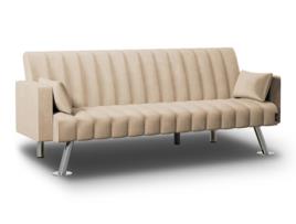 Sofá Cama 3 Lugares Acolchoado 210X80X79Cm NALUI One Lines Bege
