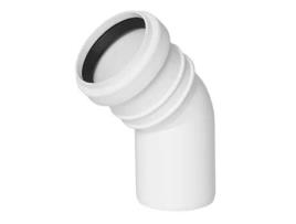 Conector de Cotovelo de Instalação de Esgoto com Diâmetro de Tubo de 40mm e Ângulo de 30 Graus