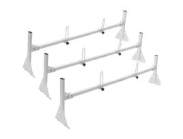 VEVOR 3-Bar Van Ladder Rack Ajustável 56.3-61.4 para Vans de Tamanho Normal