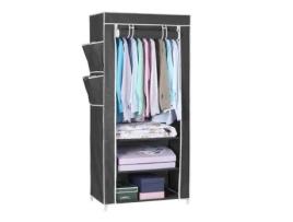 Armário de pano para guarda-roupa, prateleira de lona para roupas, armário de vestiário HERSIG
