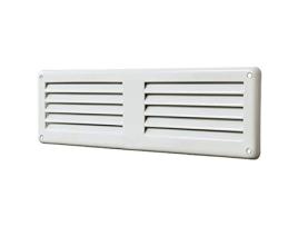 Grelha de Ventilação Retangular Gl206Rb Dimensões 200 X 60 Mm com Rede Anti-Insetos LA VENTILAZIONE