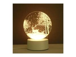 Luz Nocturna 3D Modelo Desenho Animado Usb Led XIMU