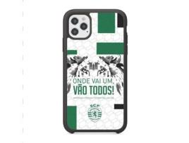 Capa Oficial SPORTING CLUBE de Portugal Onde Vai Um Vão Todos para iPhone 12 Pro - PhoneCases3D (3D TPU Preta Protetora)