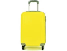 Mala Bagagem De Mão Carrinho Cabine Viagem De Avião Viagem 4 Rodas Giratórias 360º. (Amarelo) COSHANO