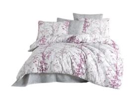 Conjunto de cama MASAL 260 x 240 cm - Rosa M'DECO