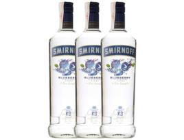 Vodca Smirnoff Blueberry 1 L (Caixa de 3 unidades)