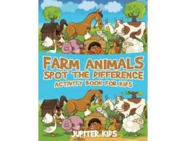 Livro Farm Animals Spot the Difference Activity Book for Kids de Jupiter Kids (Inglês)