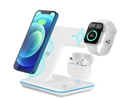 Estação de Carregamento Sem Rápido Série para Apple RADIODDITY Branco