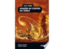 Livro Viagem ao Centro da Terra de Júlio Verne (Português)
