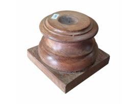 Candelabro ALEXANDRA HOUSE LIVING Castanho Acácia Madeira de mangueira 25 x 21 x 25 cm